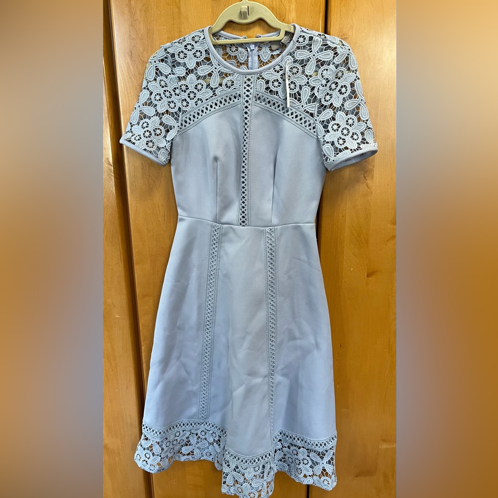 Asos Baby Blue Scuba Dress